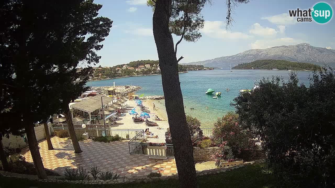Webcam live Lumbarda – Plage Prvi Žal – Korčula