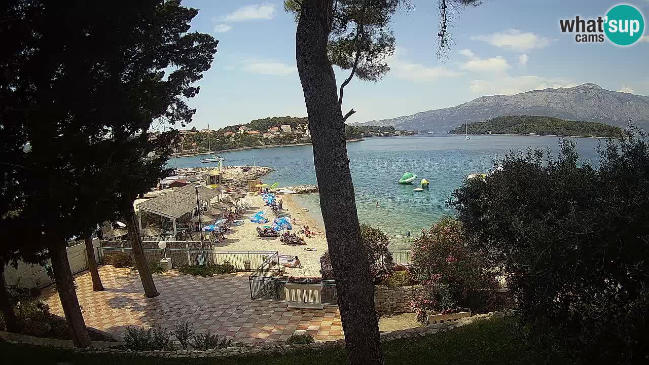 Webcam live Lumbarda – Plage Prvi Žal – Korčula