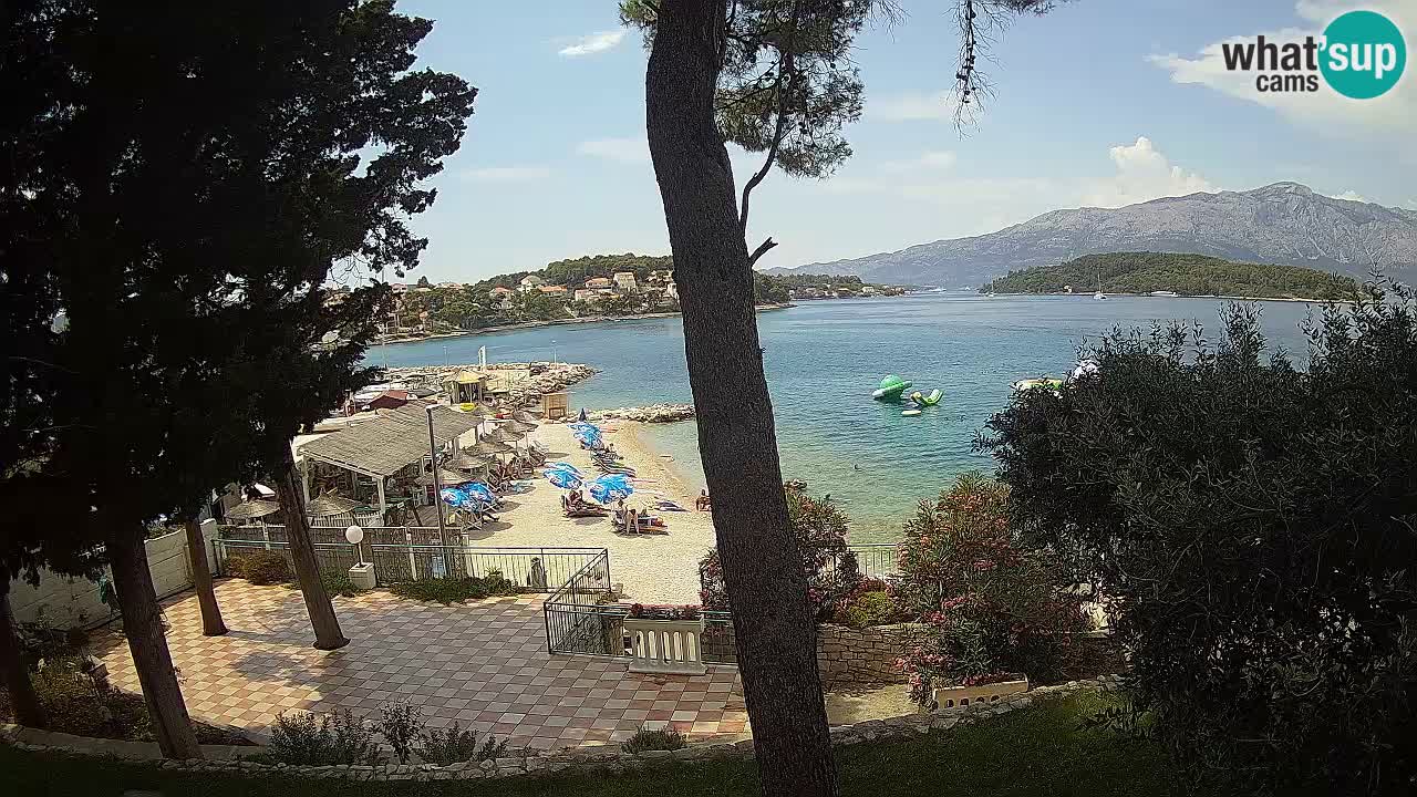 Web kamera Lumbarda – Plaža Prvi Žal – Korčula