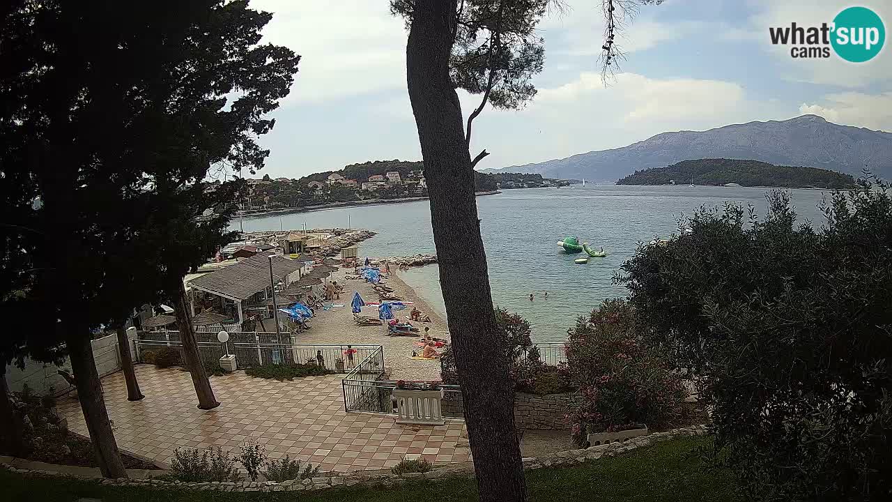 Webcam live Lumbarda – Plage Prvi Žal – Korčula