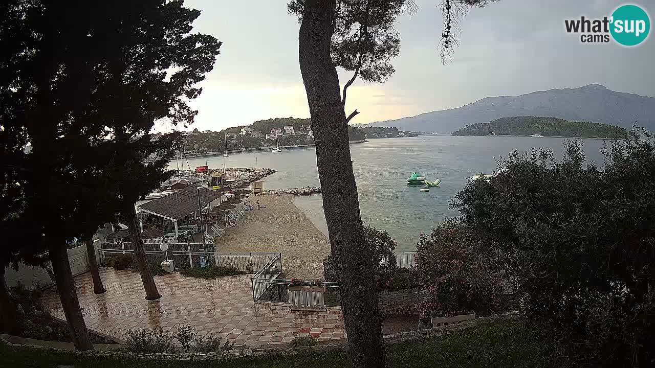 Webcam live Lumbarda – Plage Prvi Žal – Korčula