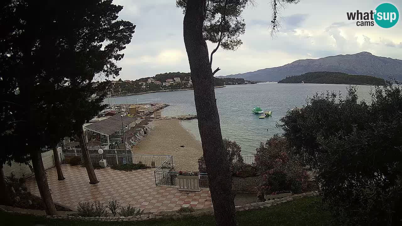 Webcam live Lumbarda – Plage Prvi Žal – Korčula