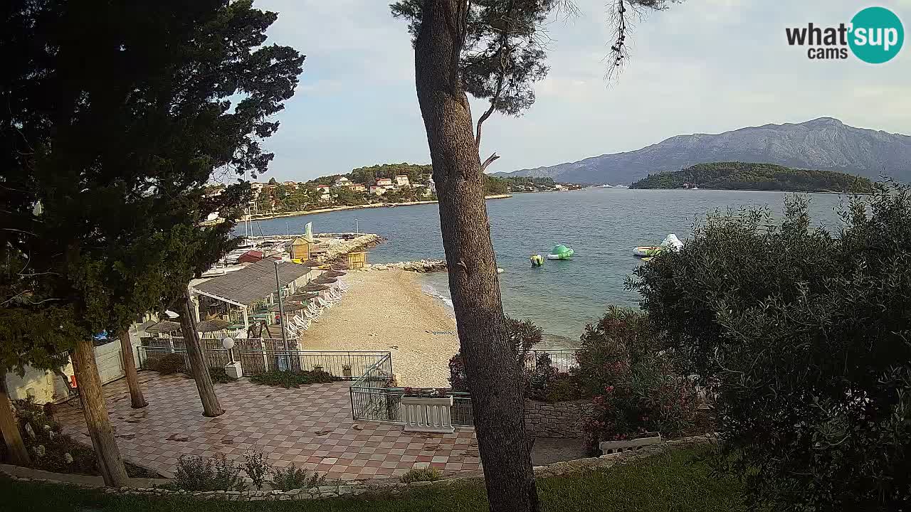Livecam Lumbarda – Spiaggia Prvi Žal – Korčula