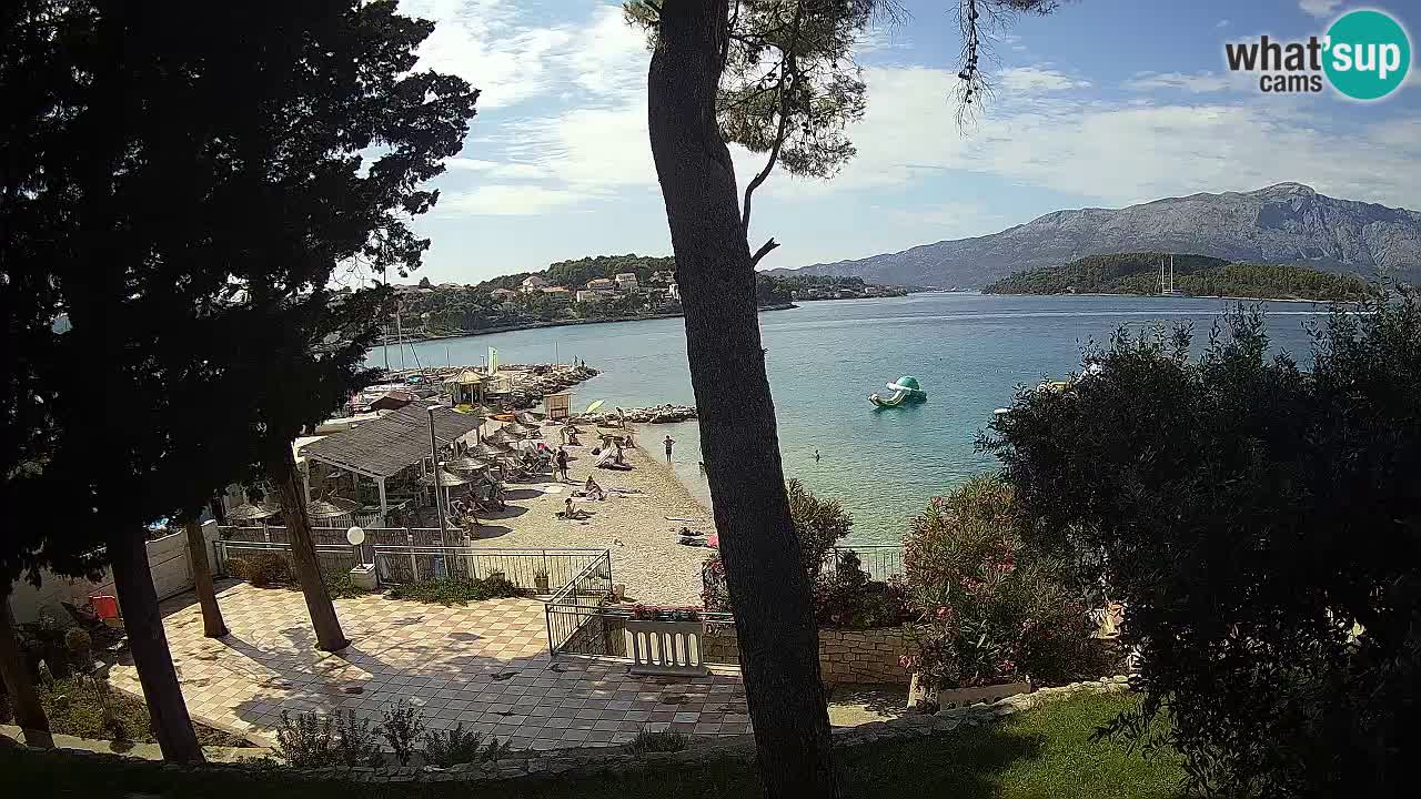 Camera en vivo Lumbarda – Playa Prvi Žal – Korčula