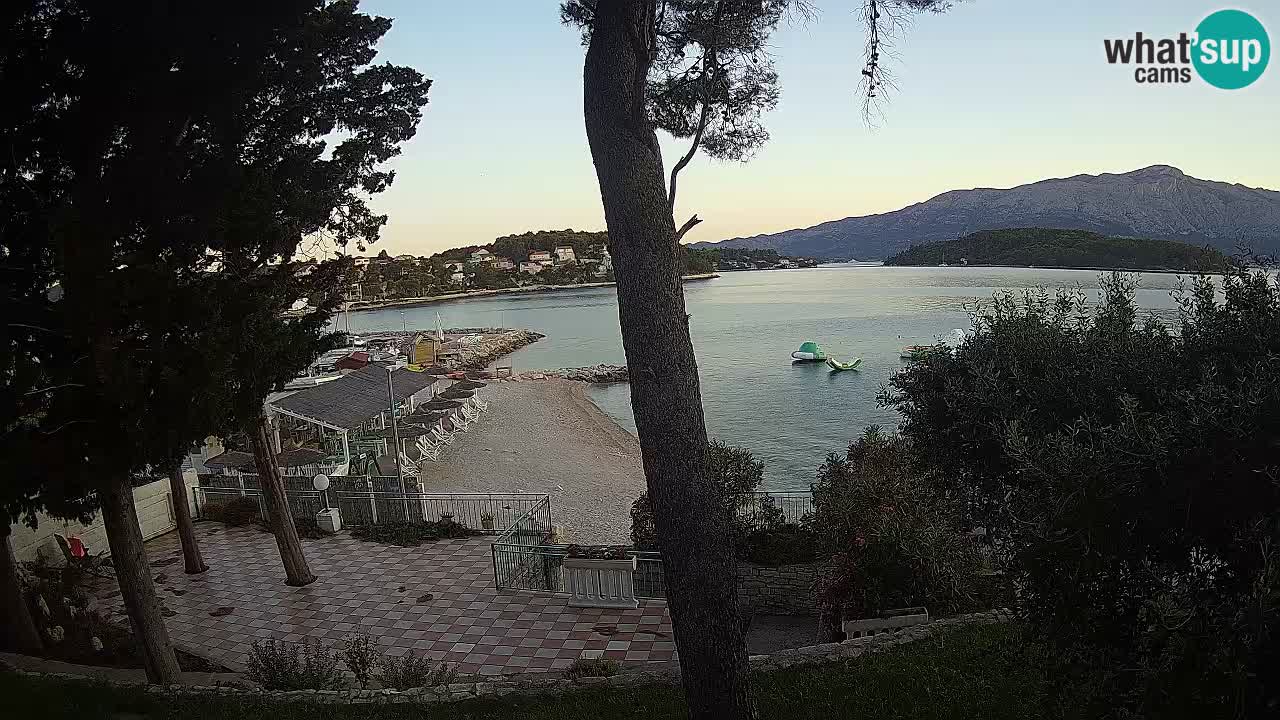 Web kamera Lumbarda – Plaža Prvi Žal – Korčula