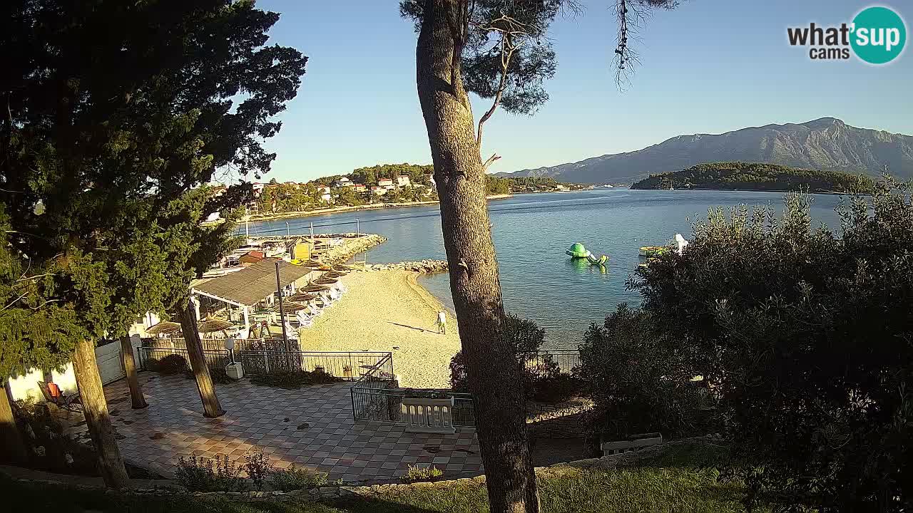 Web kamera Lumbarda – Plaža Prvi Žal – Korčula