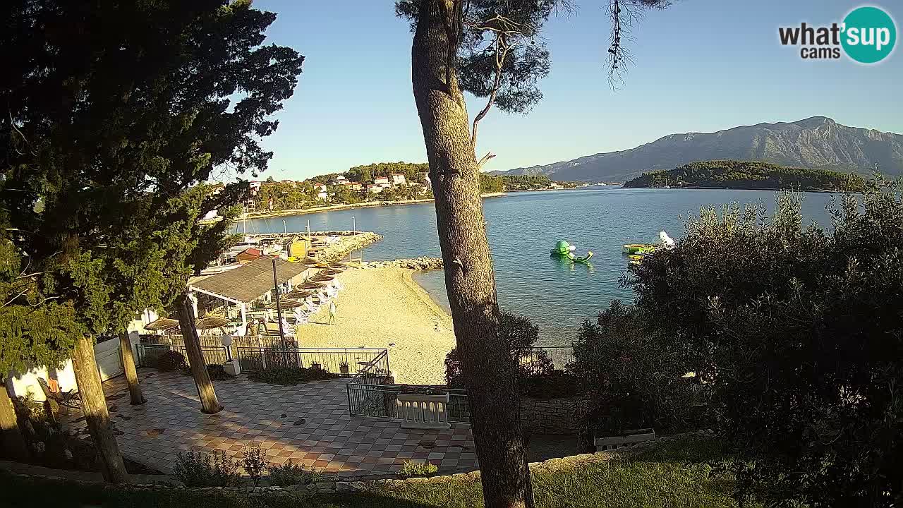 Livecam Lumbarda – Spiaggia Prvi Žal – Korčula