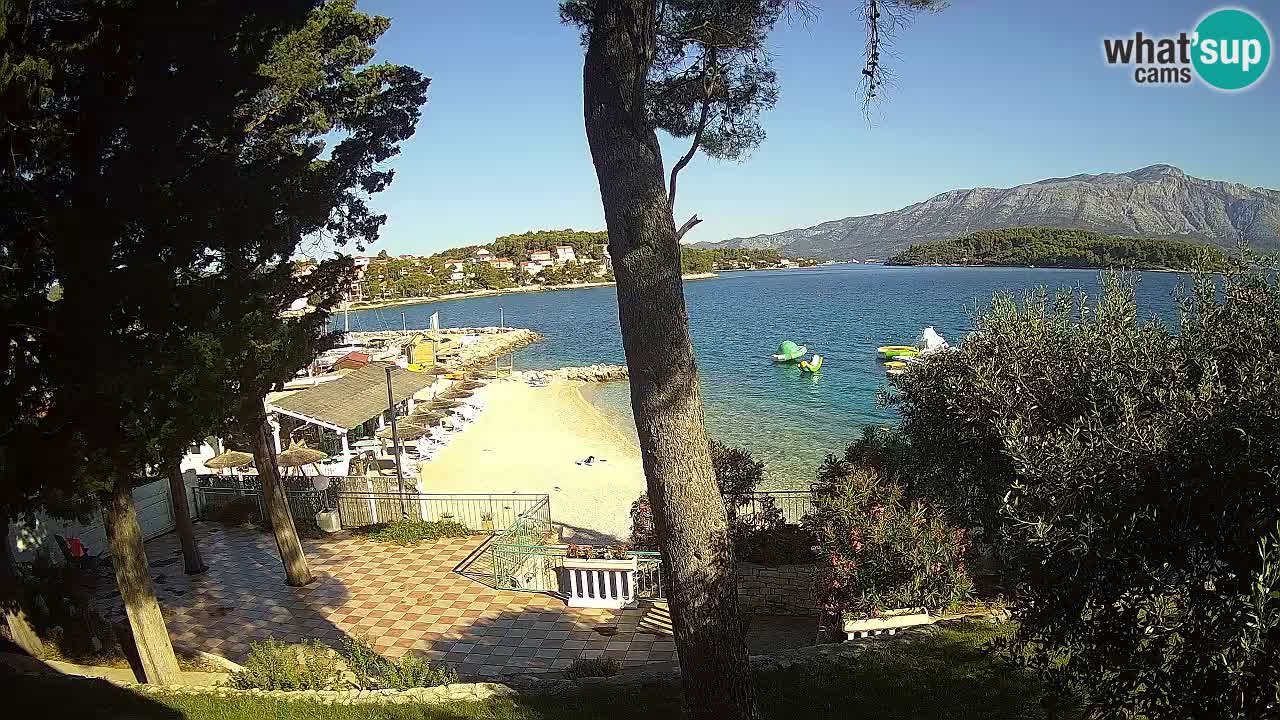 Web kamera Lumbarda – Plaža Prvi Žal – Korčula