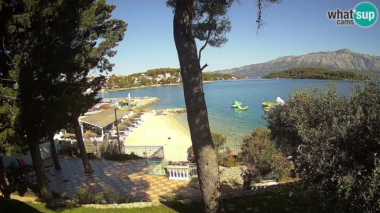 Webcam live Lumbarda – Plage Prvi Žal – Korčula