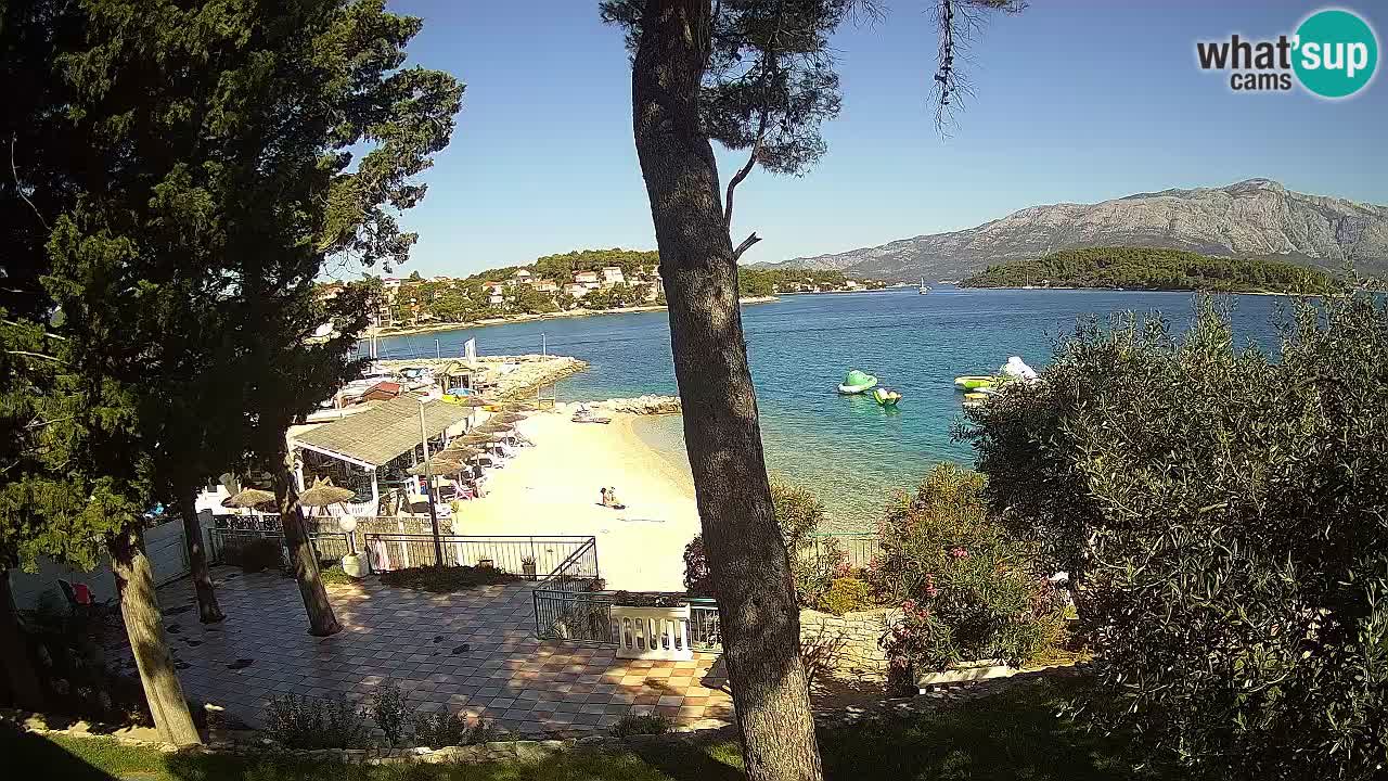 Webcam live Lumbarda – Plage Prvi Žal – Korčula