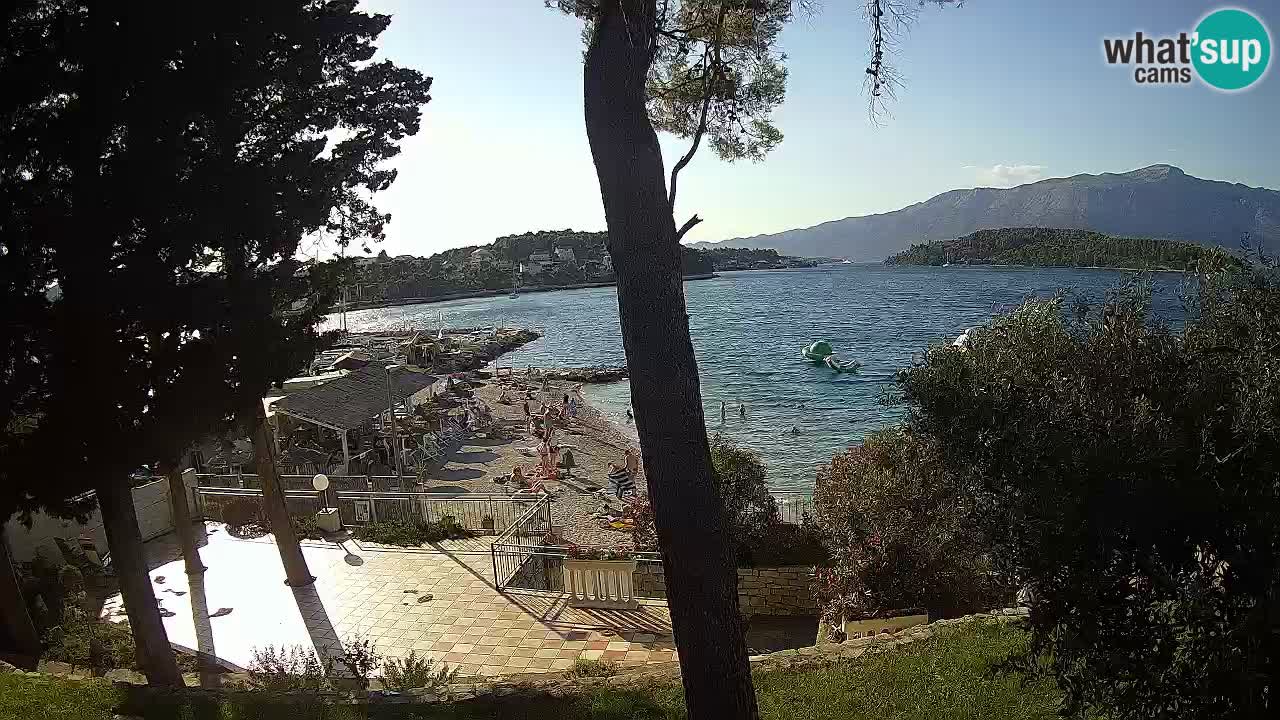 Livecam Lumbarda – Spiaggia Prvi Žal – Korčula