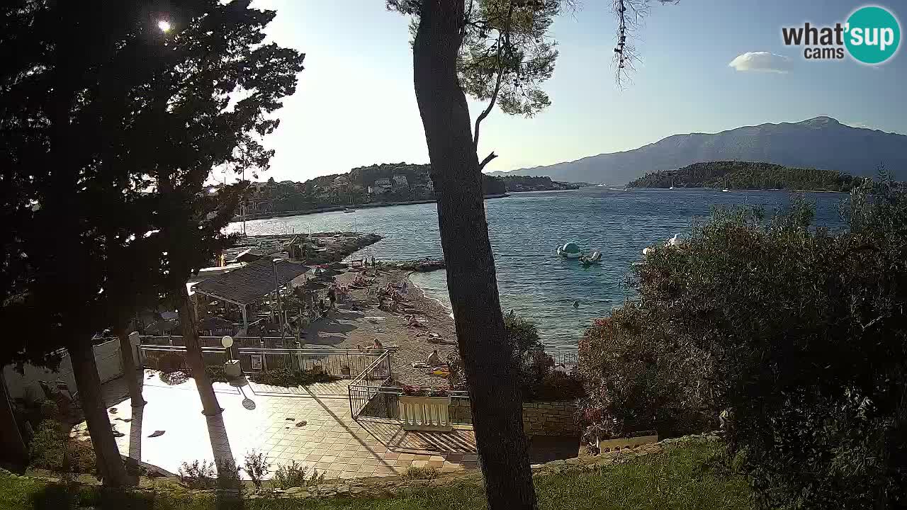Webcam live Lumbarda – Plage Prvi Žal – Korčula