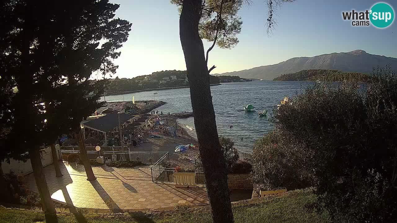 Livecam Lumbarda – Spiaggia Prvi Žal – Korčula