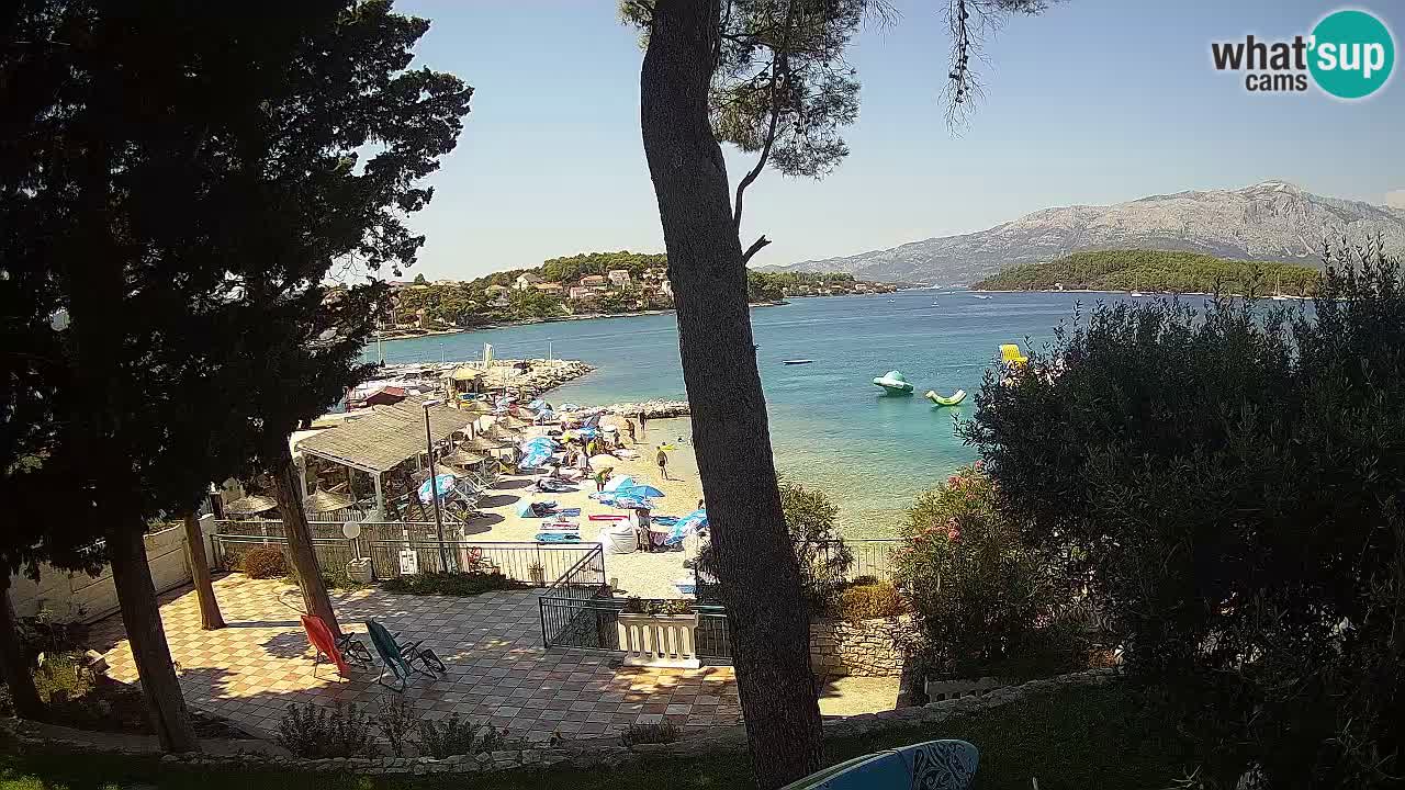 Webcam live Lumbarda – Plage Prvi Žal – Korčula