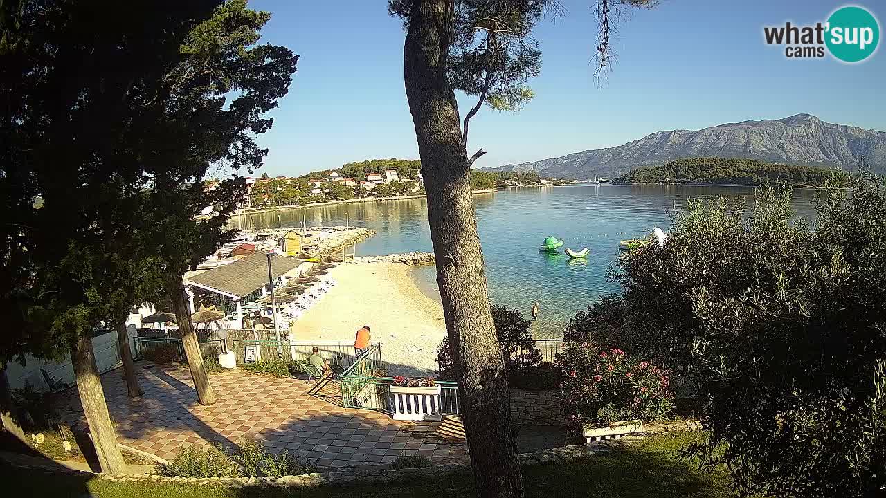Livecam Lumbarda – Spiaggia Prvi Žal – Korčula