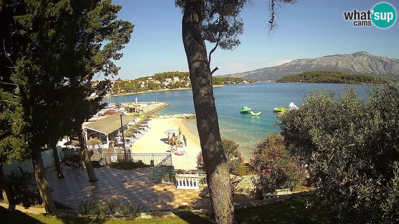 Livecam Lumbarda – Spiaggia Prvi Žal – Korčula