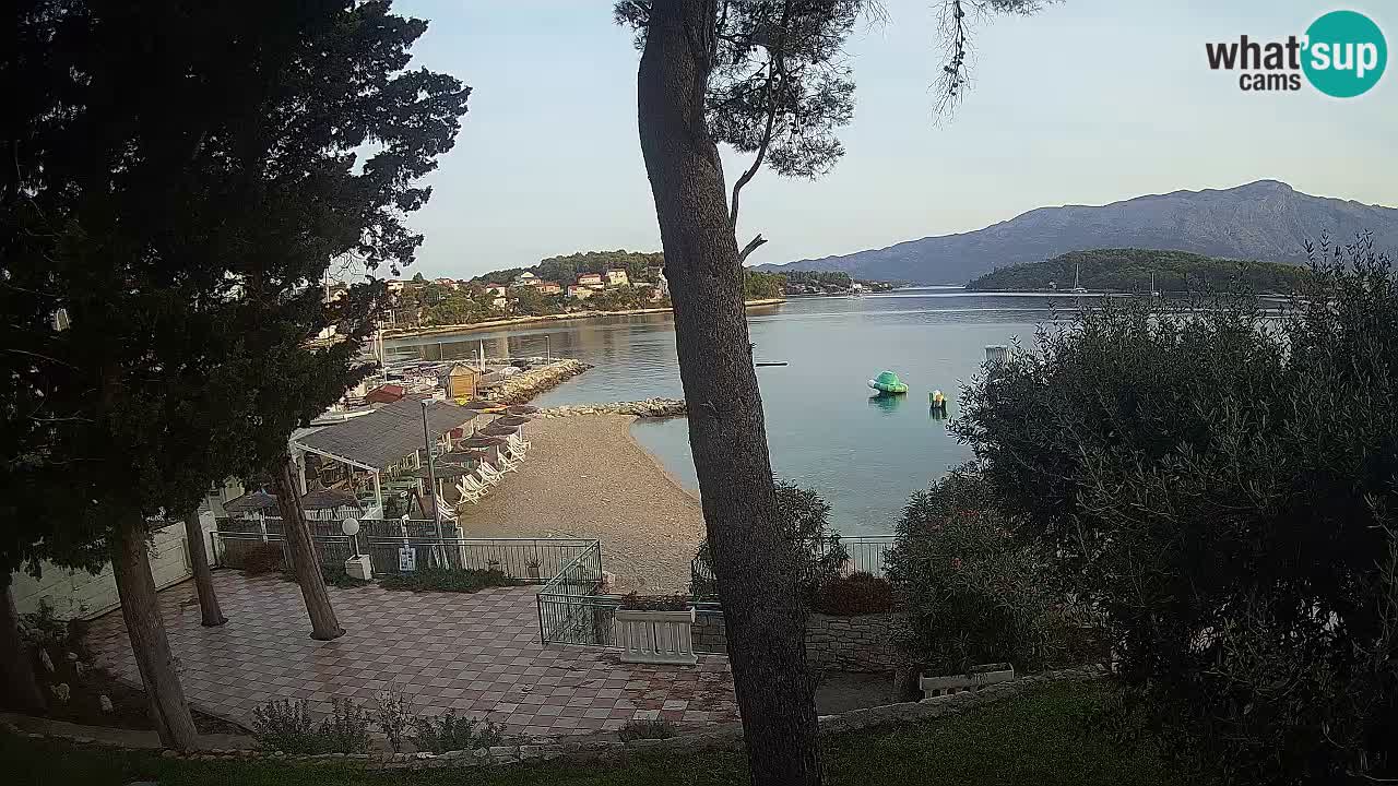Webcam live Lumbarda – Plage Prvi Žal – Korčula