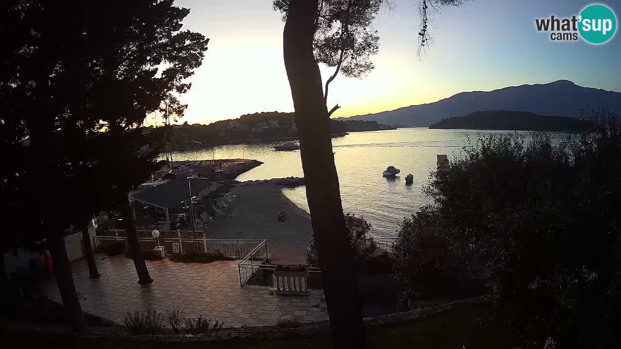 Livecam Lumbarda – Spiaggia Prvi Žal – Korčula
