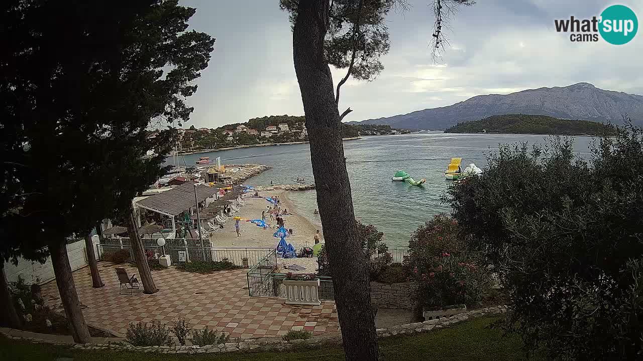 Web kamera Lumbarda – Plaža Prvi Žal – Korčula