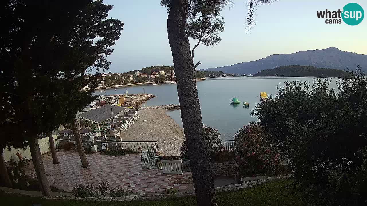 Web kamera Lumbarda – Plaža Prvi Žal – Korčula