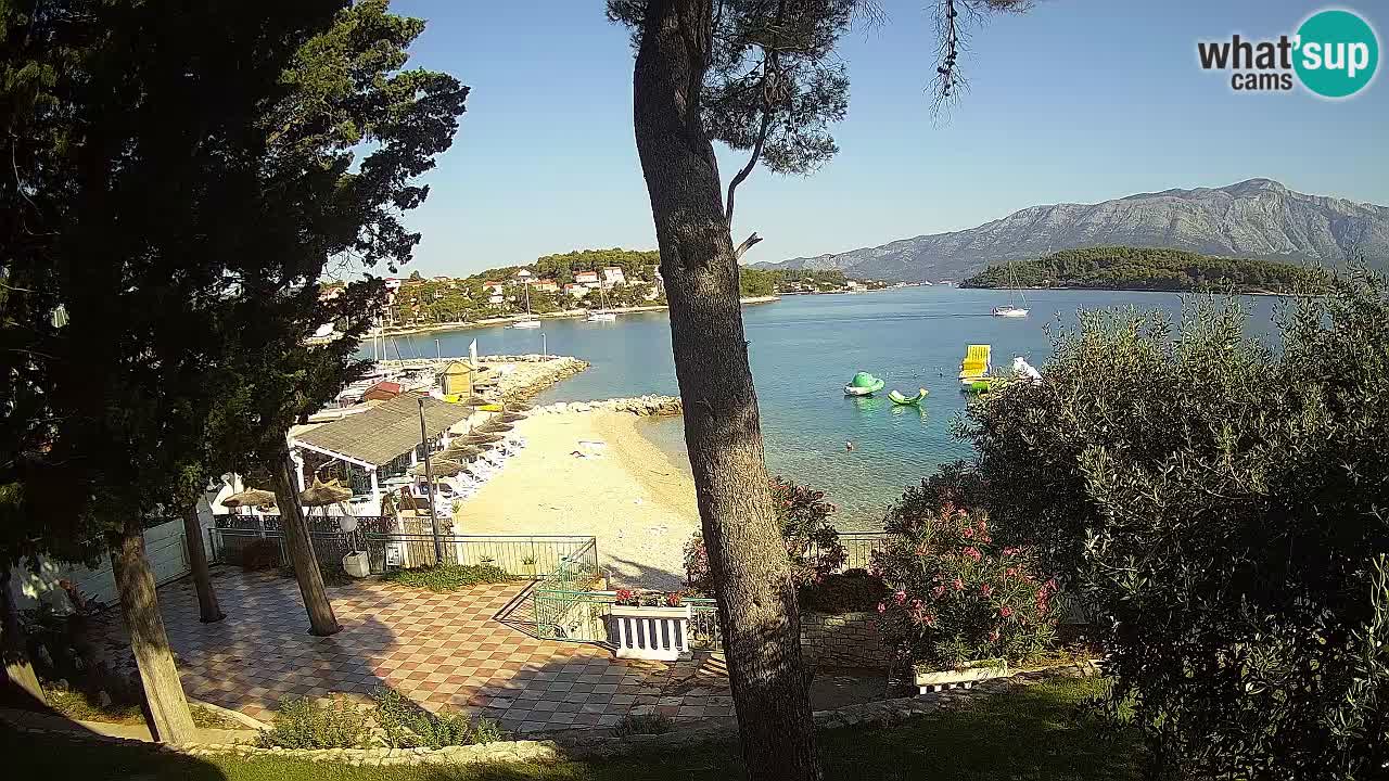 Web kamera Lumbarda – Plaža Prvi Žal – Korčula