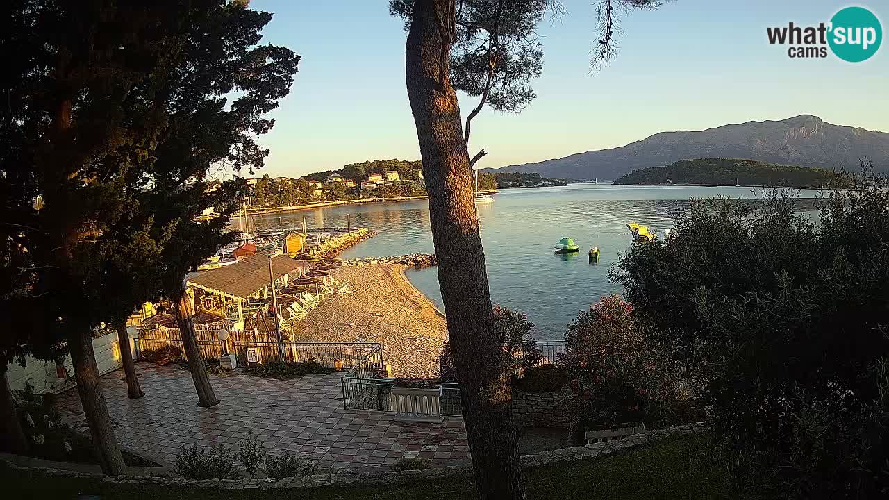 Web kamera Lumbarda – Plaža Prvi Žal – Korčula