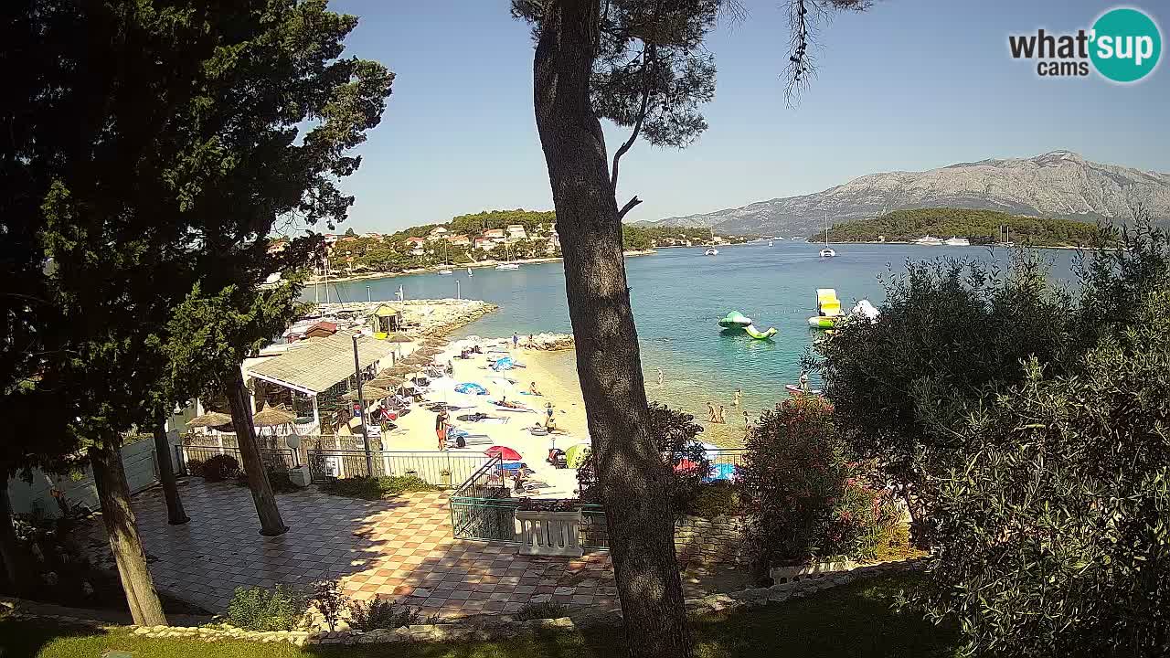 Web kamera Lumbarda – Plaža Prvi Žal – Korčula