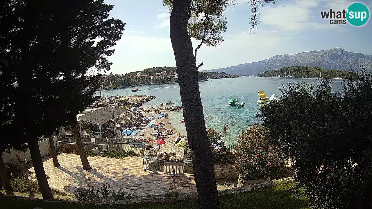 Web kamera Lumbarda – Plaža Prvi Žal – Korčula
