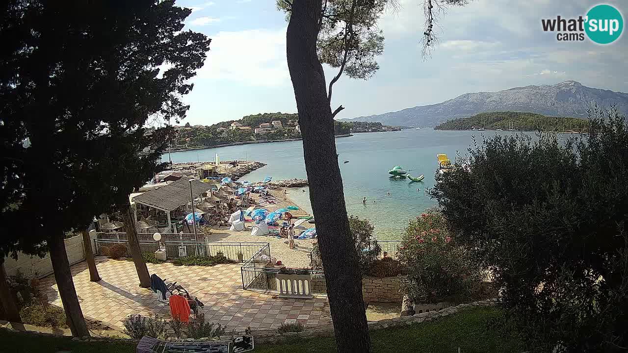 Webcam live Lumbarda – Plage Prvi Žal – Korčula