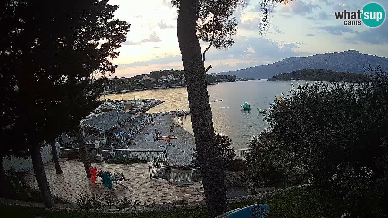 Livecam Lumbarda – Spiaggia Prvi Žal – Korčula