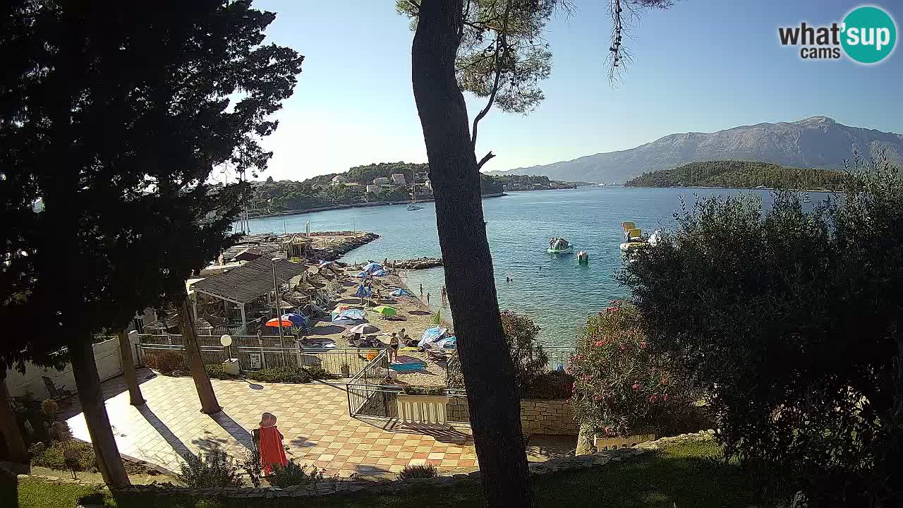 Web kamera Lumbarda – Plaža Prvi Žal – Korčula