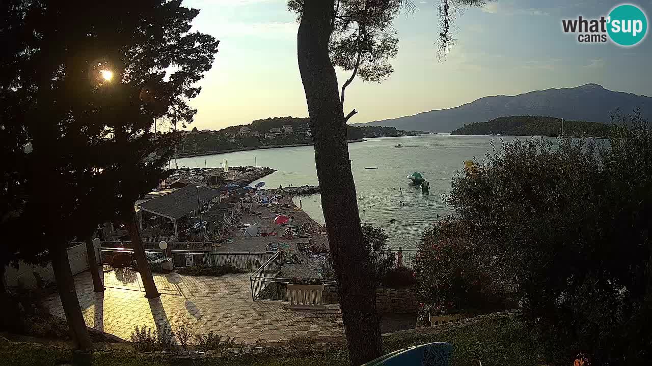 Webcam live Lumbarda – Plage Prvi Žal – Korčula