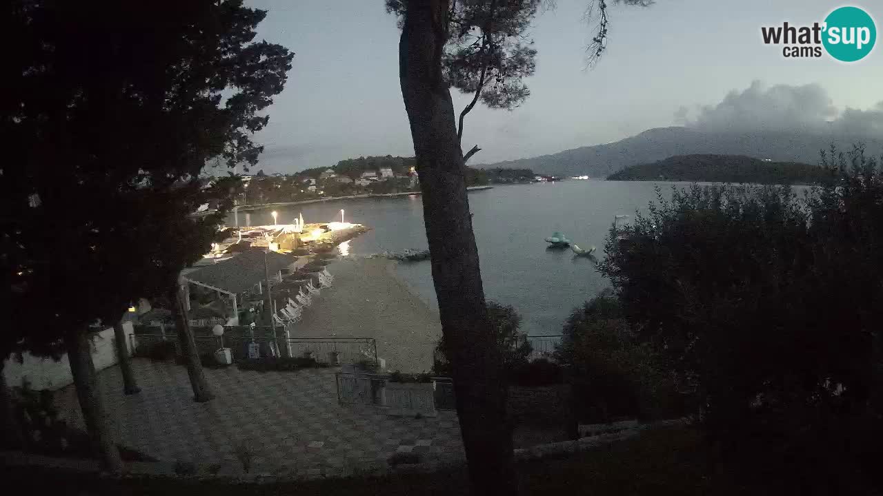 Webcam live Lumbarda – Plage Prvi Žal – Korčula