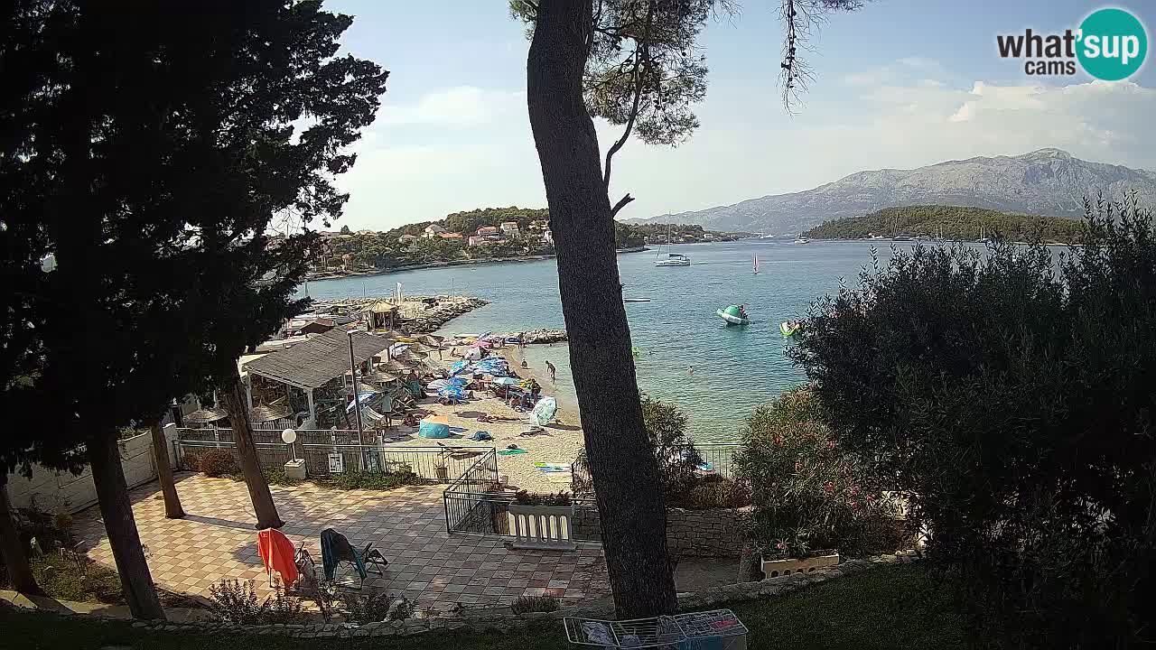 Webcam live Lumbarda – Plage Prvi Žal – Korčula