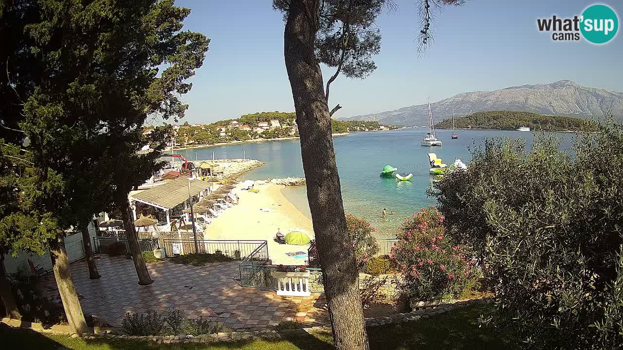 Livecam Lumbarda – Spiaggia Prvi Žal – Korčula
