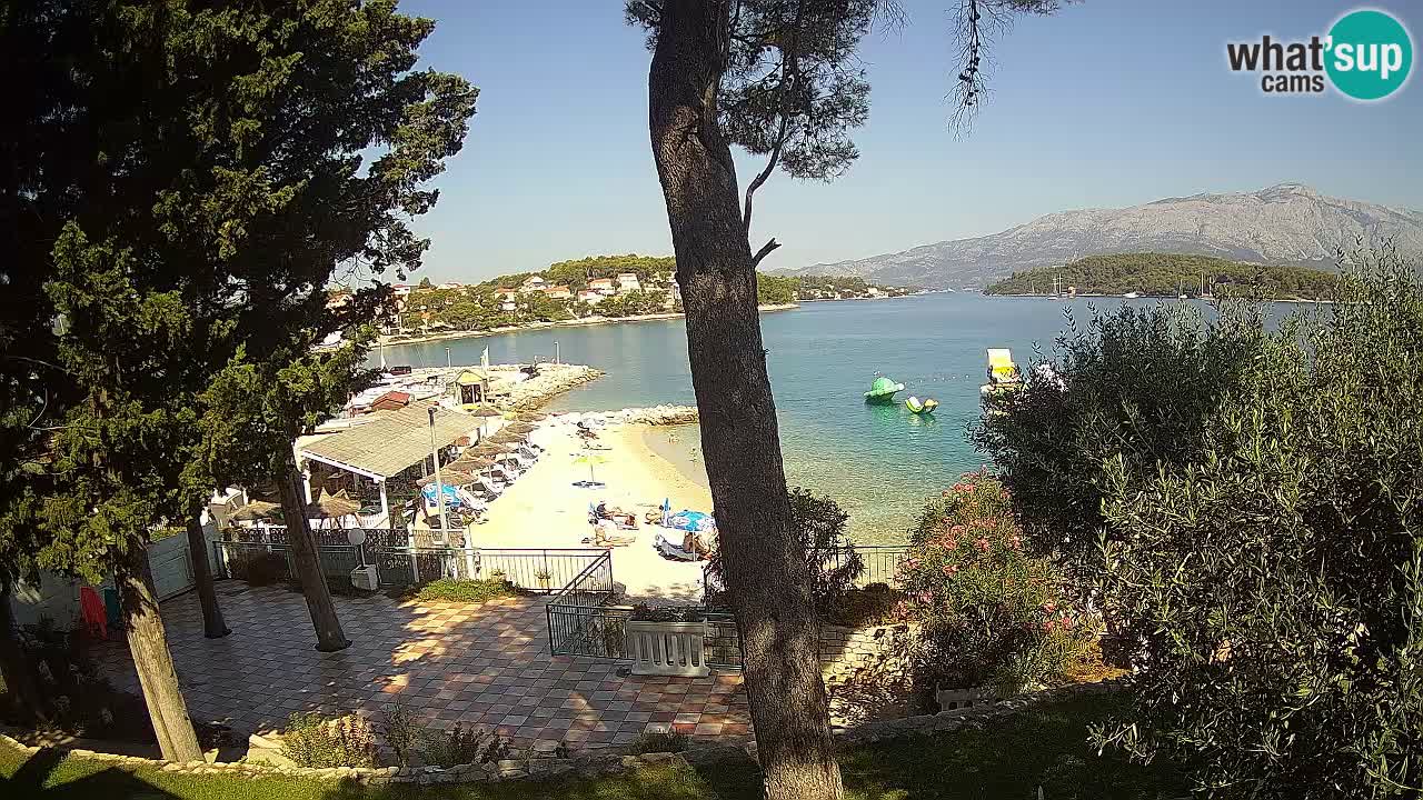 Webcam live Lumbarda – Plage Prvi Žal – Korčula