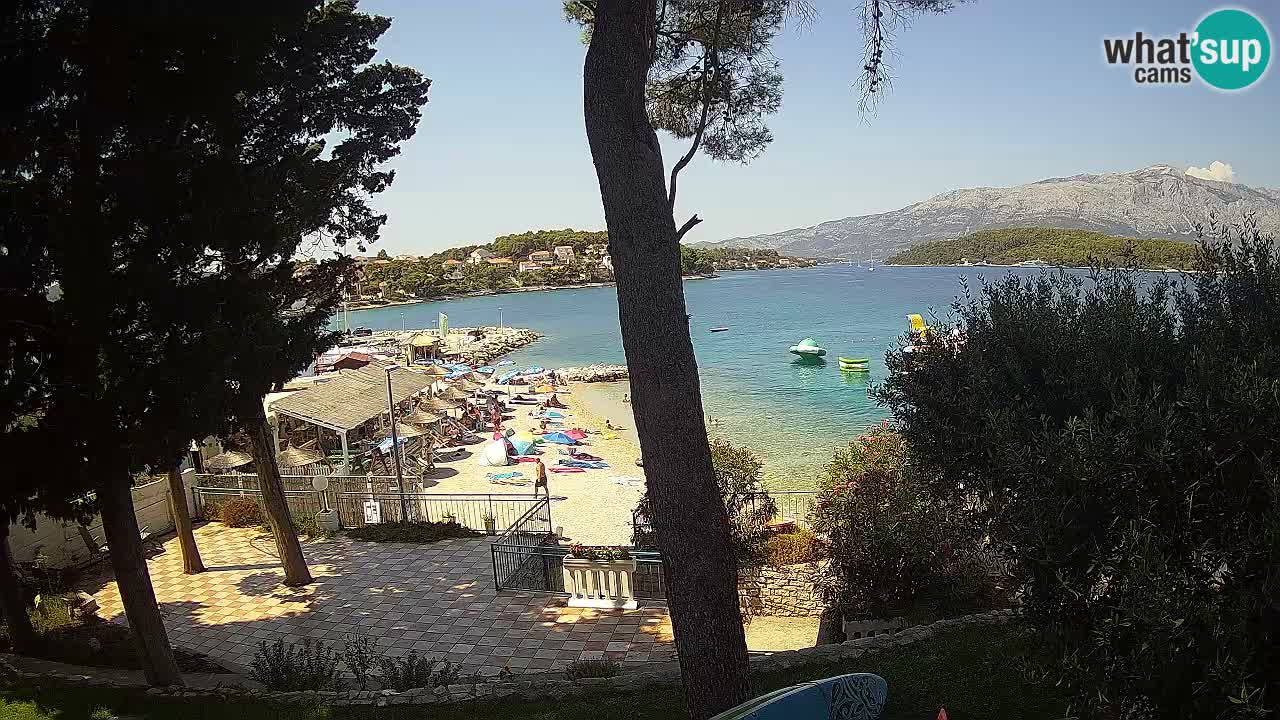 Livecam Lumbarda – Spiaggia Prvi Žal – Korčula