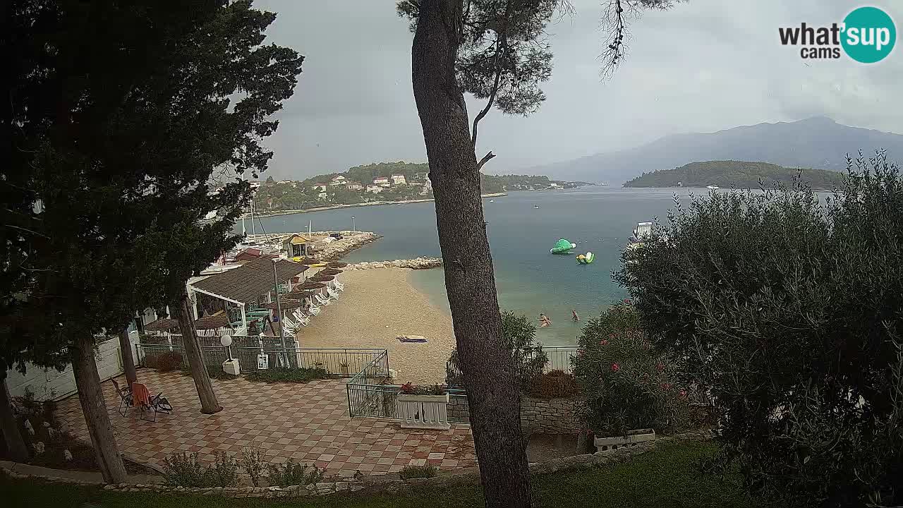 Webcam live Lumbarda – Plage Prvi Žal – Korčula