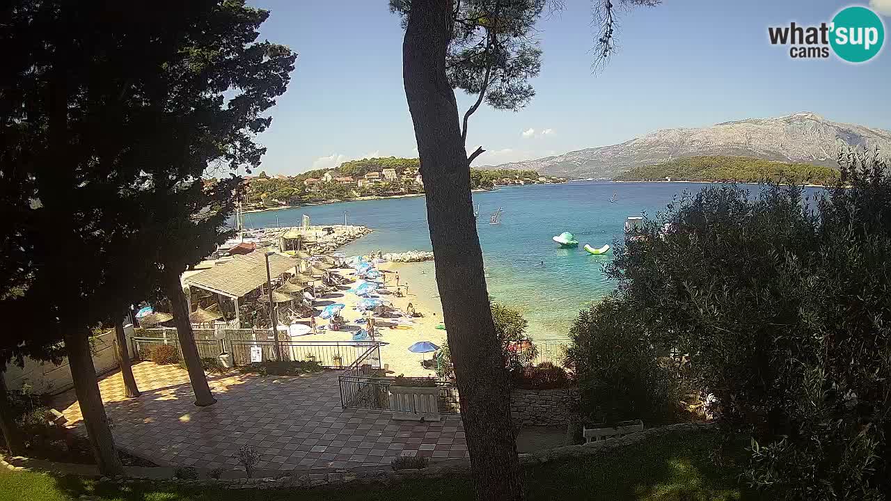Web kamera Lumbarda – Plaža Prvi Žal – Korčula