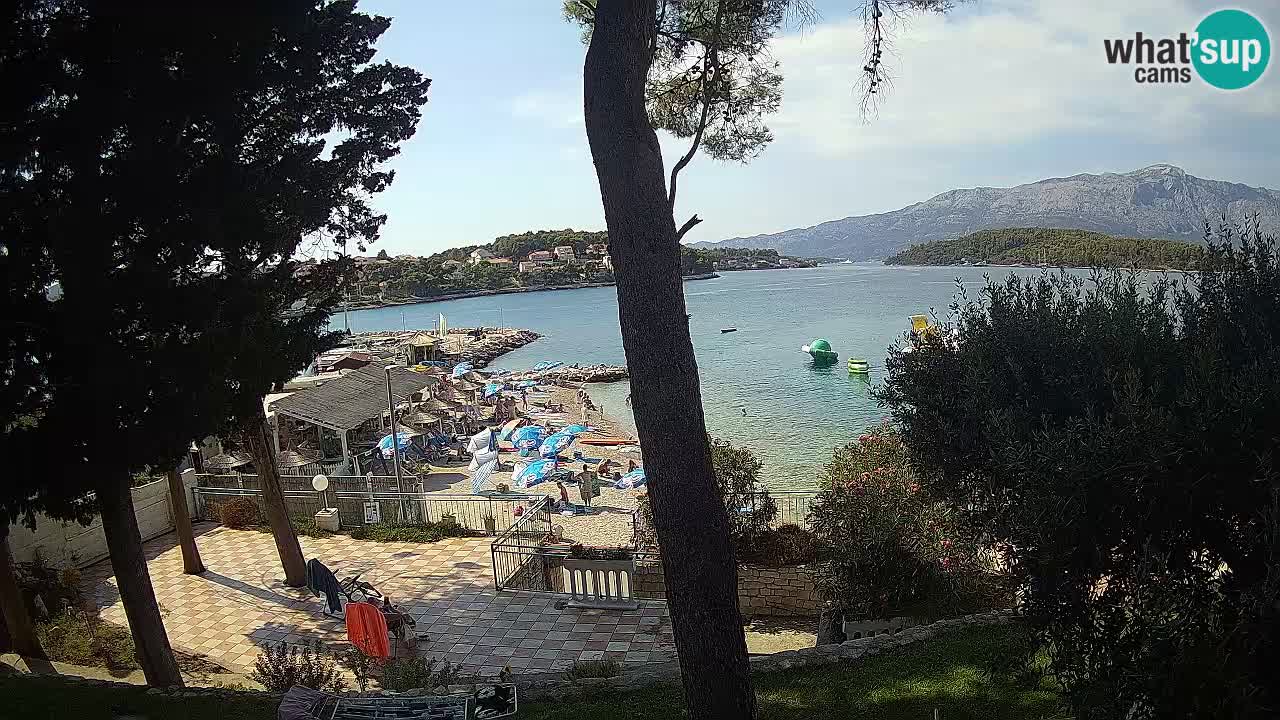 Livecam Lumbarda – Spiaggia Prvi Žal – Korčula