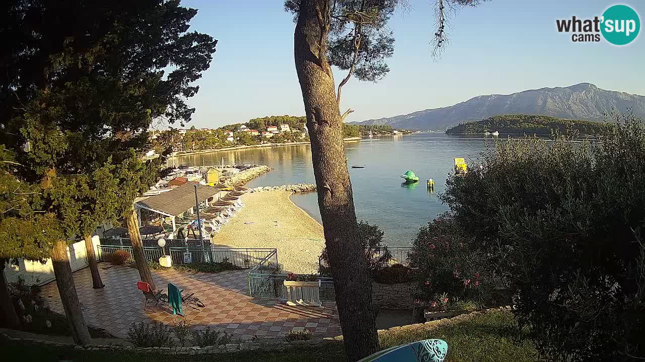 Web kamera Lumbarda – Plaža Prvi Žal – Korčula