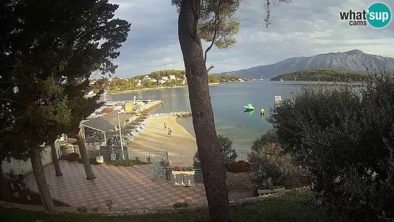 Livecam Lumbarda – Spiaggia Prvi Žal – Korčula
