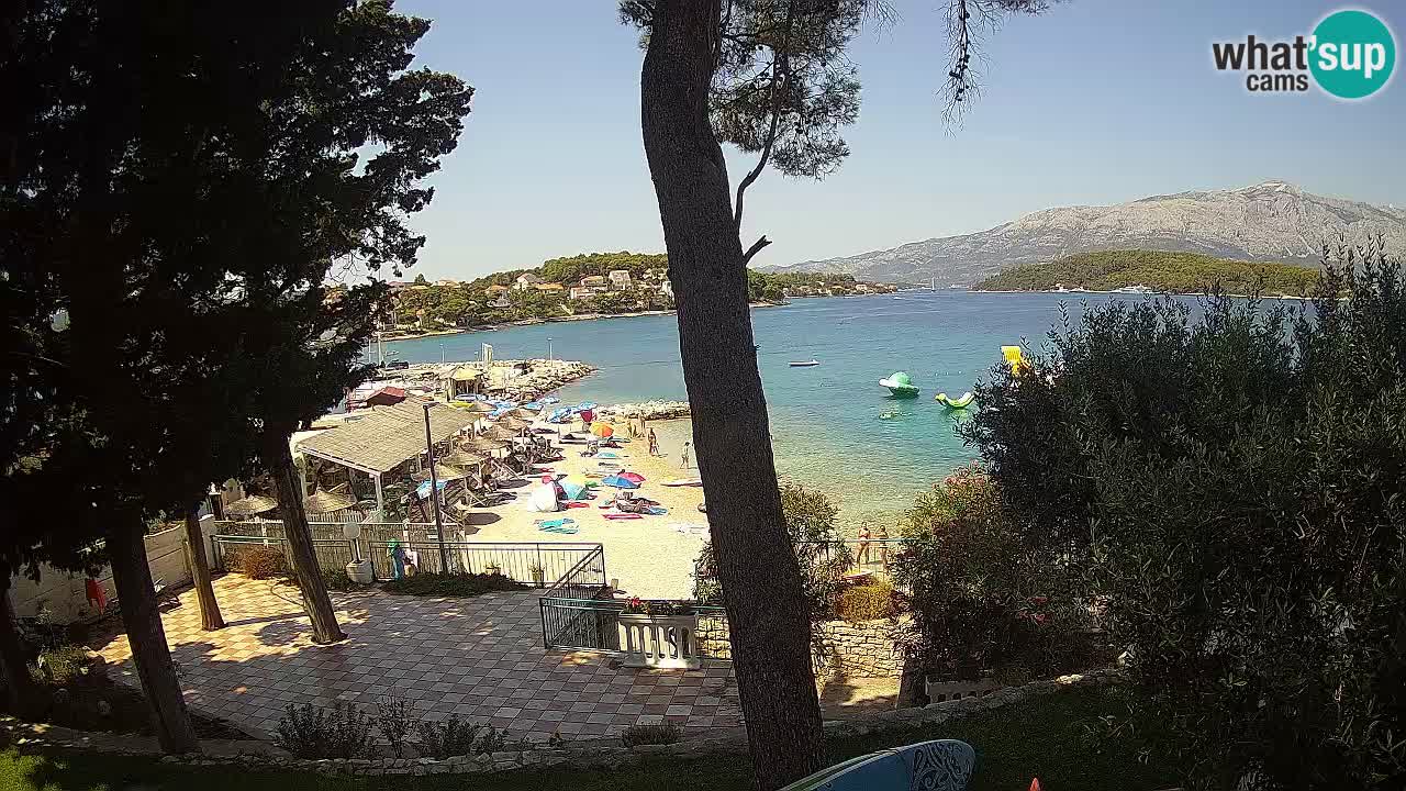 Livecam Lumbarda – Spiaggia Prvi Žal – Korčula