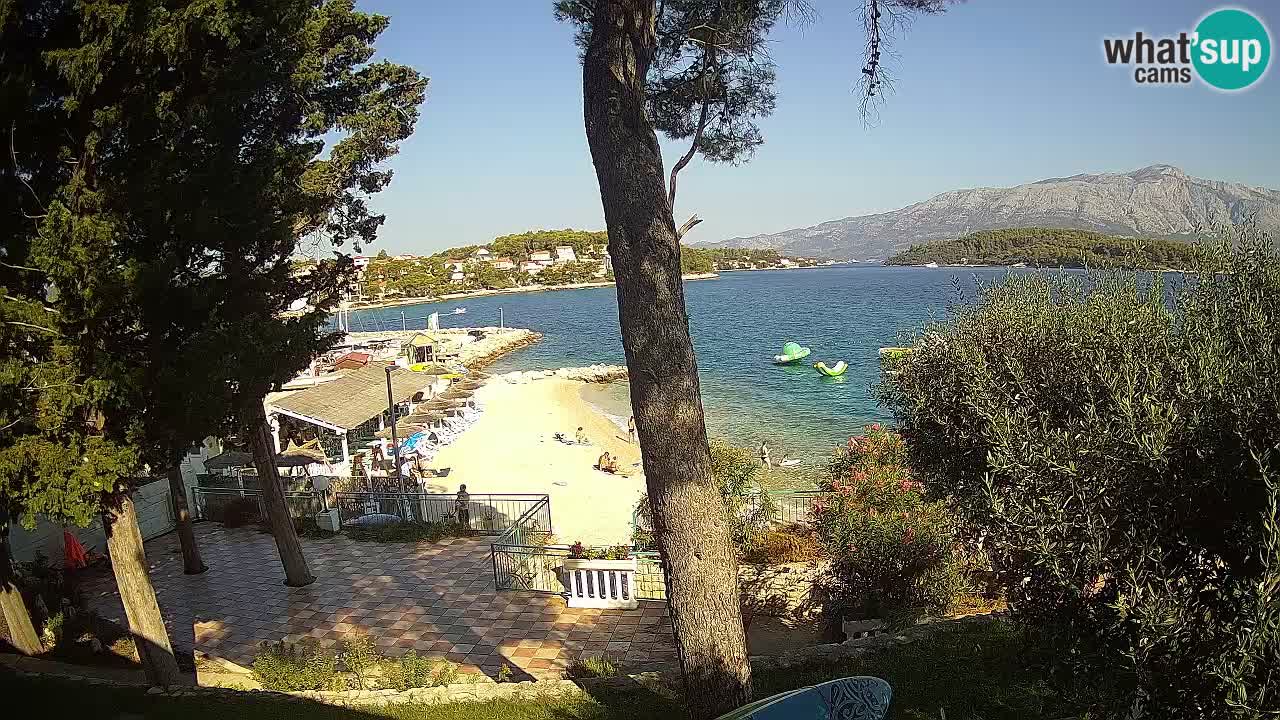 Livecam Lumbarda – Spiaggia Prvi Žal – Korčula