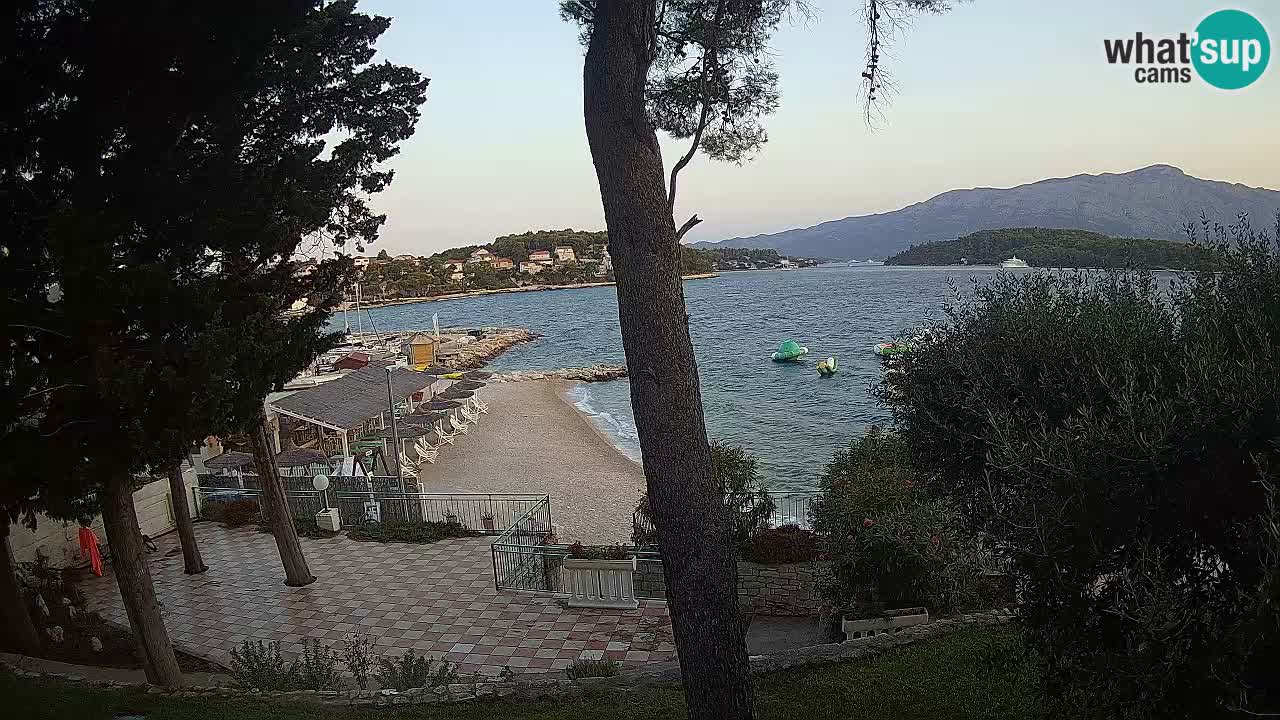 Webcam live Lumbarda – Plage Prvi Žal – Korčula