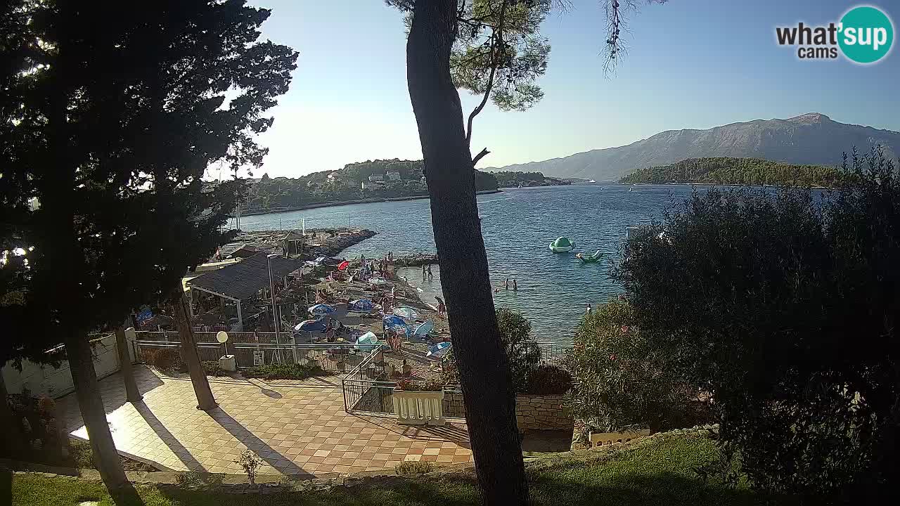 Webcam live Lumbarda – Plage Prvi Žal – Korčula