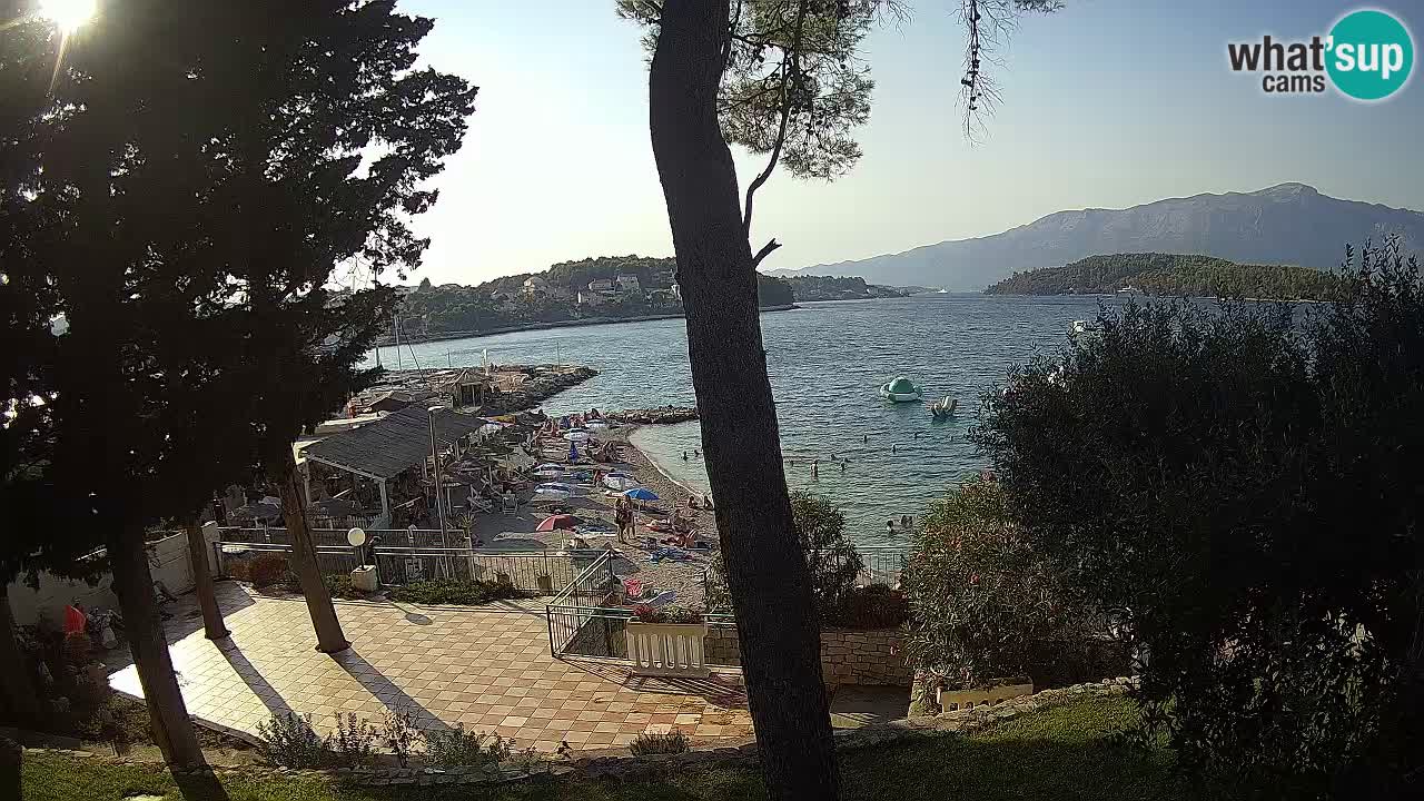 Livecam Lumbarda – Spiaggia Prvi Žal – Korčula