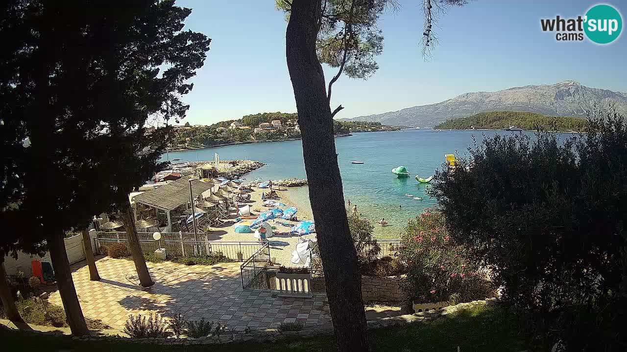 Webcam live Lumbarda – Plage Prvi Žal – Korčula