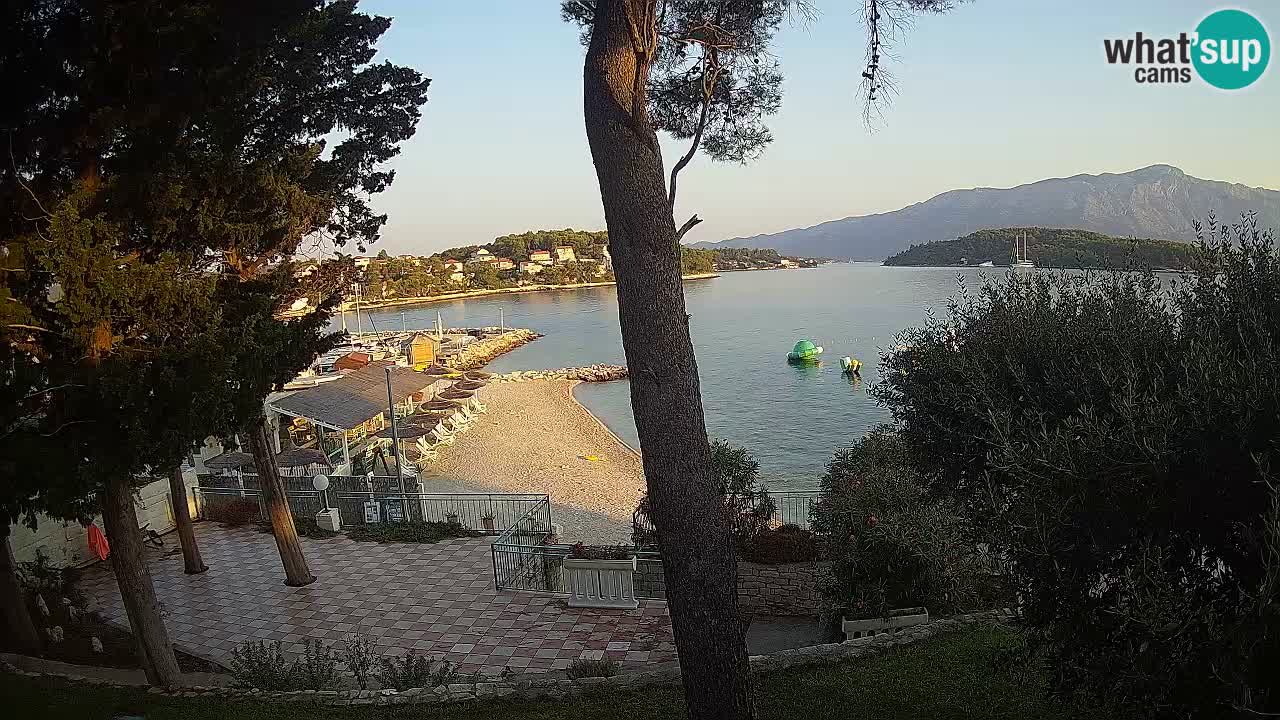 Livecam Lumbarda – Spiaggia Prvi Žal – Korčula