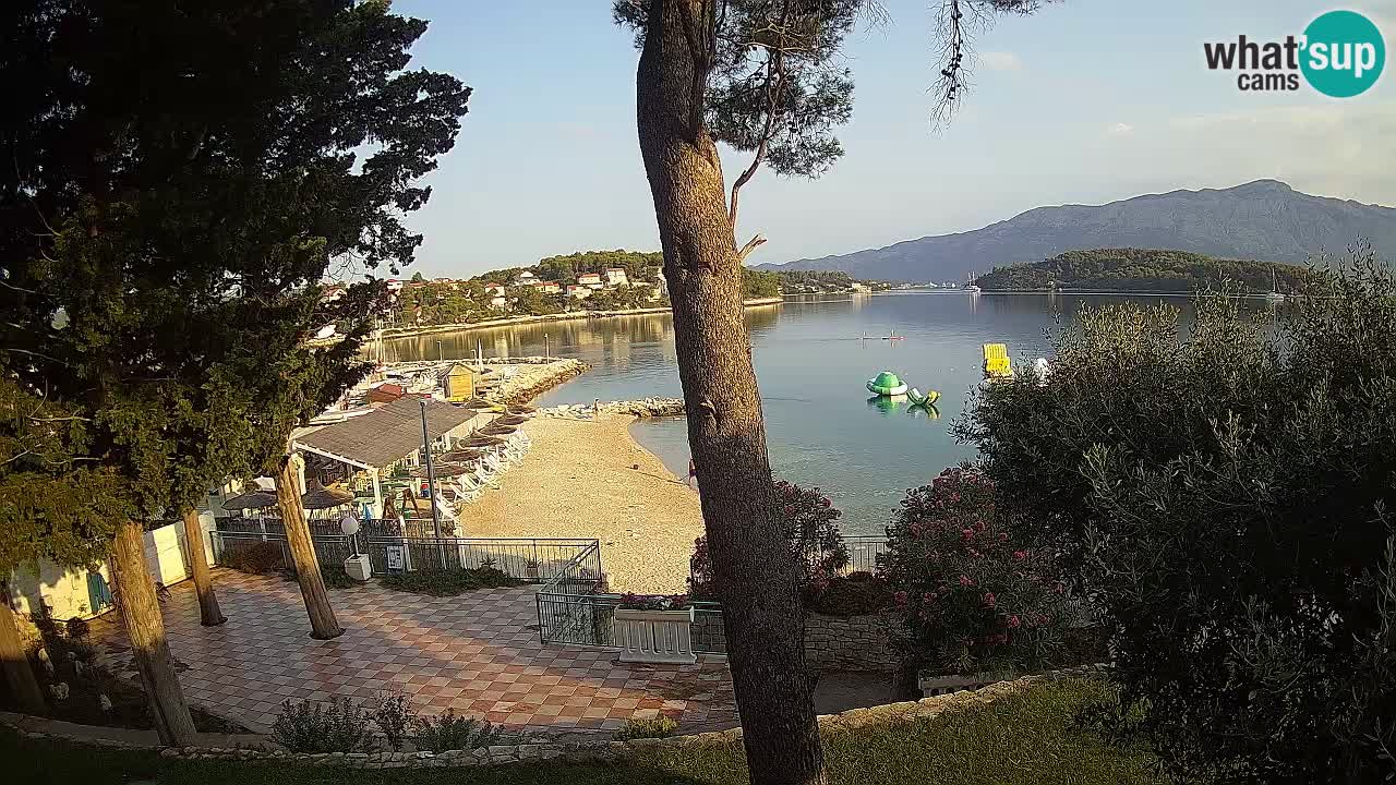 Livecam Lumbarda – Spiaggia Prvi Žal – Korčula